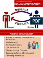 Personal Communication: Loss Control Management