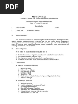 Course Outline