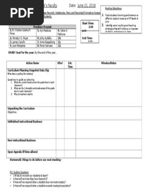 Plc Sample Agenda 2