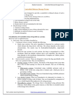 6. Controlled Release Dosage Forms