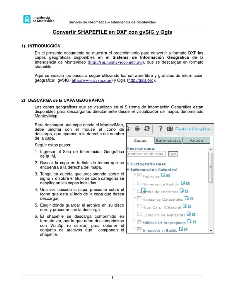 Convertir Shapefile a DXF en gvSIG y QGIS | PDF | Windows Vista | Zip ...