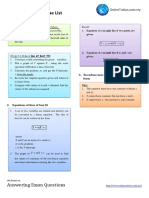 Linear Law - Formulae List: Answering Exam Questions