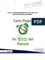 Plan de Eficiencia Administrativa y Cero Papel 2018 PDF