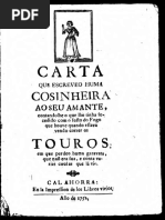 ANÔNIMO = Carta que escreveu uma cozinheira