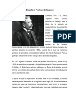 Biografía de Ferdinand de Saussure