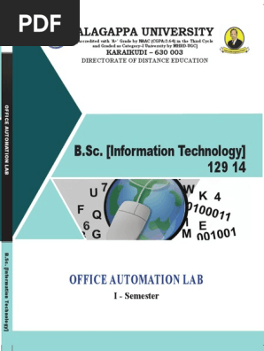 Office Automation Lab 129 14 Pdf Microsoft Office 10 Microsoft Word