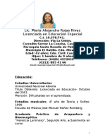 Curriculum Maria Alejandra