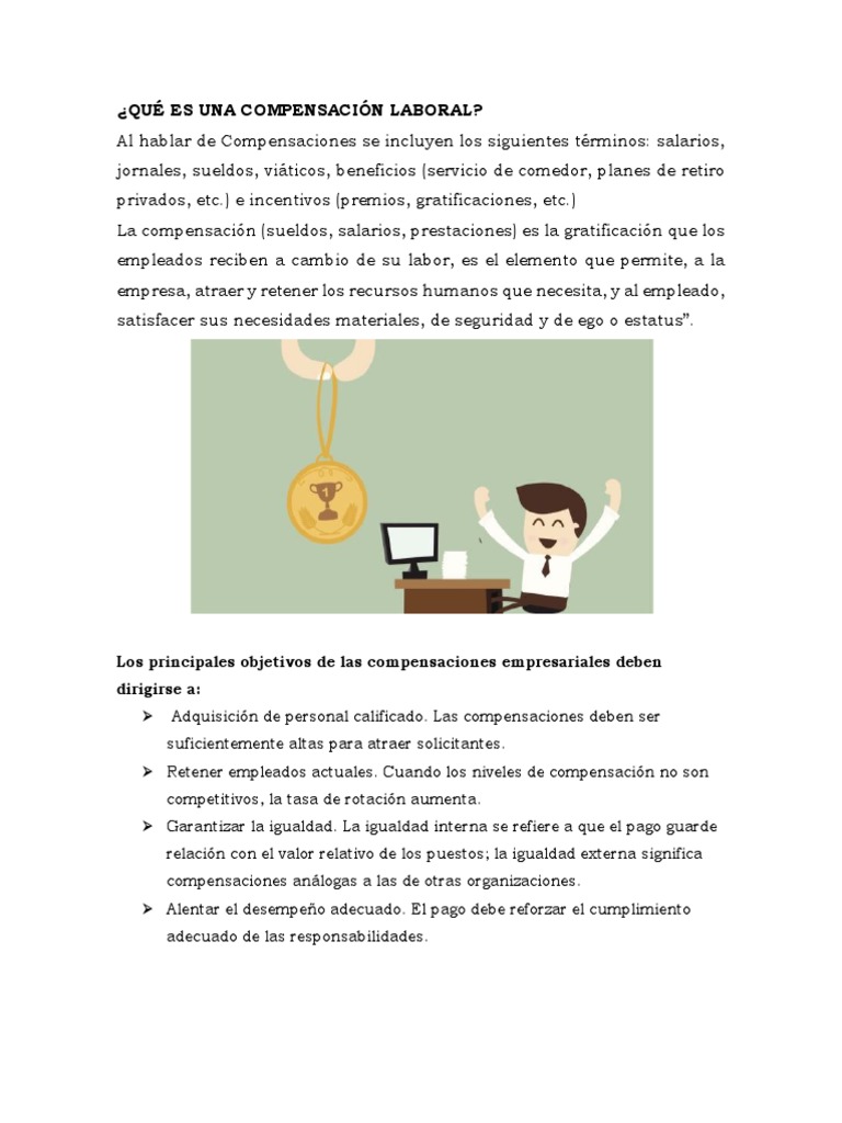 Qué Es Una Compensación Laboral | PDF | Salario | Business