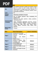 Lesson Plan: Electricity and Electric Circuits