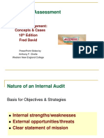 The Internal Assessment: Strategic Management: Concepts & Cases 10 Edition Fred David