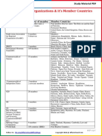 List of International Organization & Its Member Countries by AffairsCloud PDF
