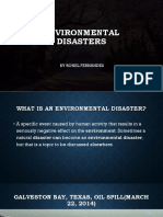 Environmental Disasters: by Ronel Fernandes