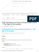 ICSE Solutions For Class 9 History and Civics - The Age of The Guptas