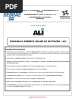 2012 Prova Ali Sebrae Parqtc