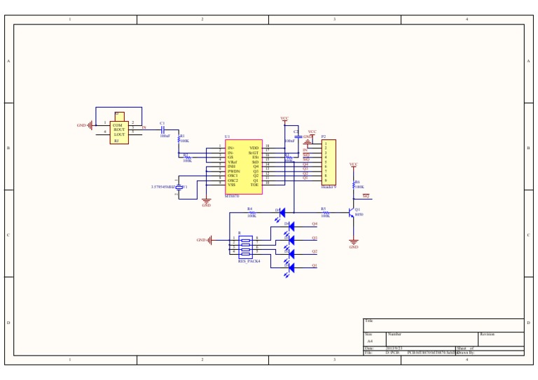 MT8870 Circuit Schematic Diagram | PDF