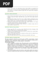 Electric Vehicle Construction