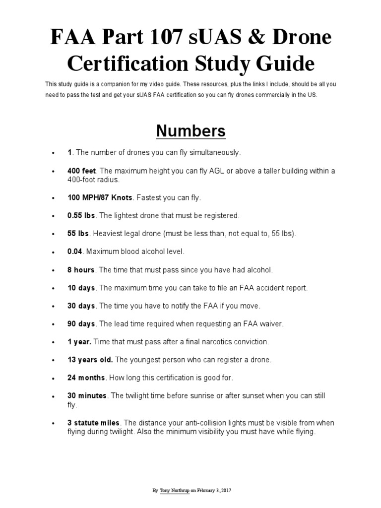 Part 107 Drone Certification Guide | PDF | Air Traffic Control | Aviation