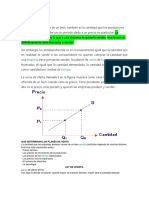 Factores que determinan la oferta y la curva de oferta