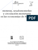Moneda, Seudomonedas y Circulación Monetaria en Las Economías de México