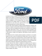 HISTORIA DE FORD