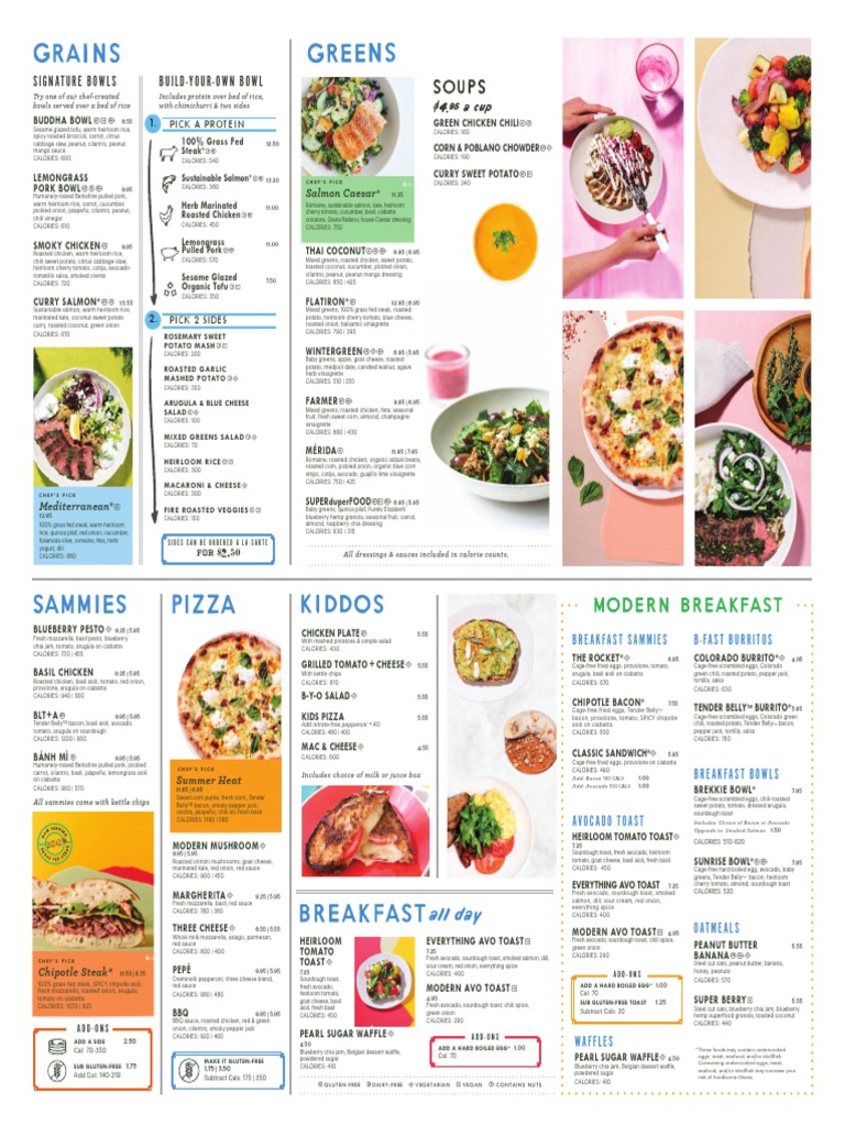 Healthy Bowl and Salad Menu Options | PDF | Salad | Foods