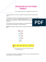 Descomposición en Factores Primos, MCM, Mcd1