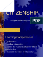 Citizenship: Philippine Politics and Governance