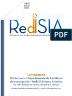 Presentación XIV Encuentro Dptal de Semilleros 2017 para REDISIA