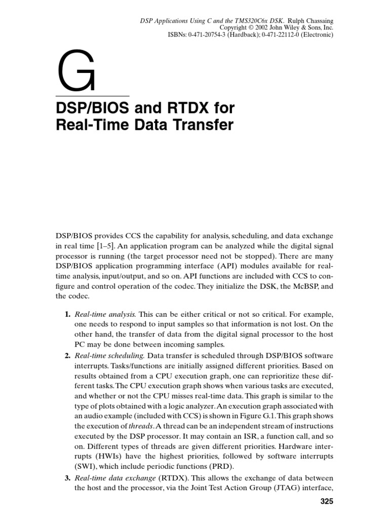 DSP Applications Using C and The TMS320C6x DSK - G | PDF | Digital ...