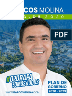Programa de Gobierno Del Candidato Marcos Molina 2020-2023