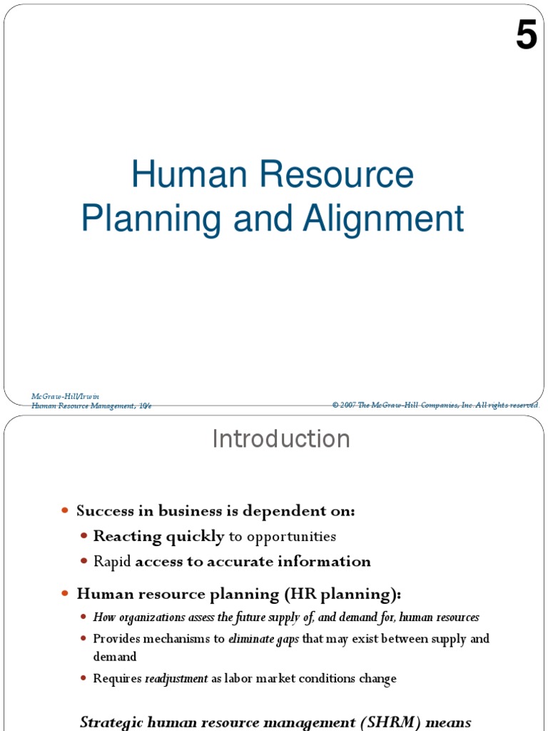Human Resource Planning | PDF | Human Resource Management | Forecasting