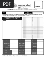 Let s Practice 14-The Graph of an Ellipse With Vertex at the Origin 0 0 1