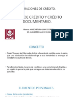 Créditos documentarios y cartas de crédito: conceptos, elementos y características