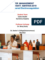Solar Powered Electrocoagulation: Water Management Jal Shakti Abhiyan-2019