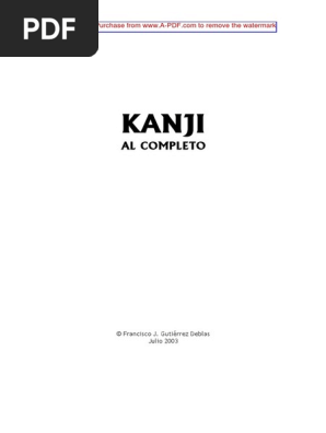 Libro De Japones Kanji Al Completo Cut Pdf Pdf Kanji Diccionario