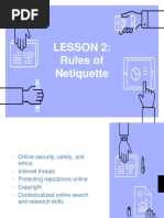 Lesson 2 - Rules of Netiquette