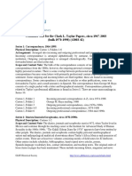 Container List For The Clark L. Taylor Papers, Circa 1947-2003 (Bulk 1970-1998) (#2003-42)