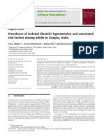 Prevalence of Isolated Diastolic Hypertension and Associated Risk Factors Among Adults in Kanpur, India