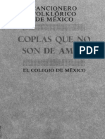 Cancionero Folcklorico de Mexico