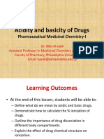 Acidity and Basicity of Drugs