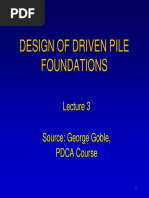 Design of Driven Pile Foundation