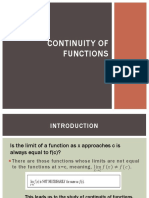 Continuity of Functions