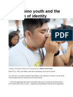 The Filipino Youth and The Question of Identity
