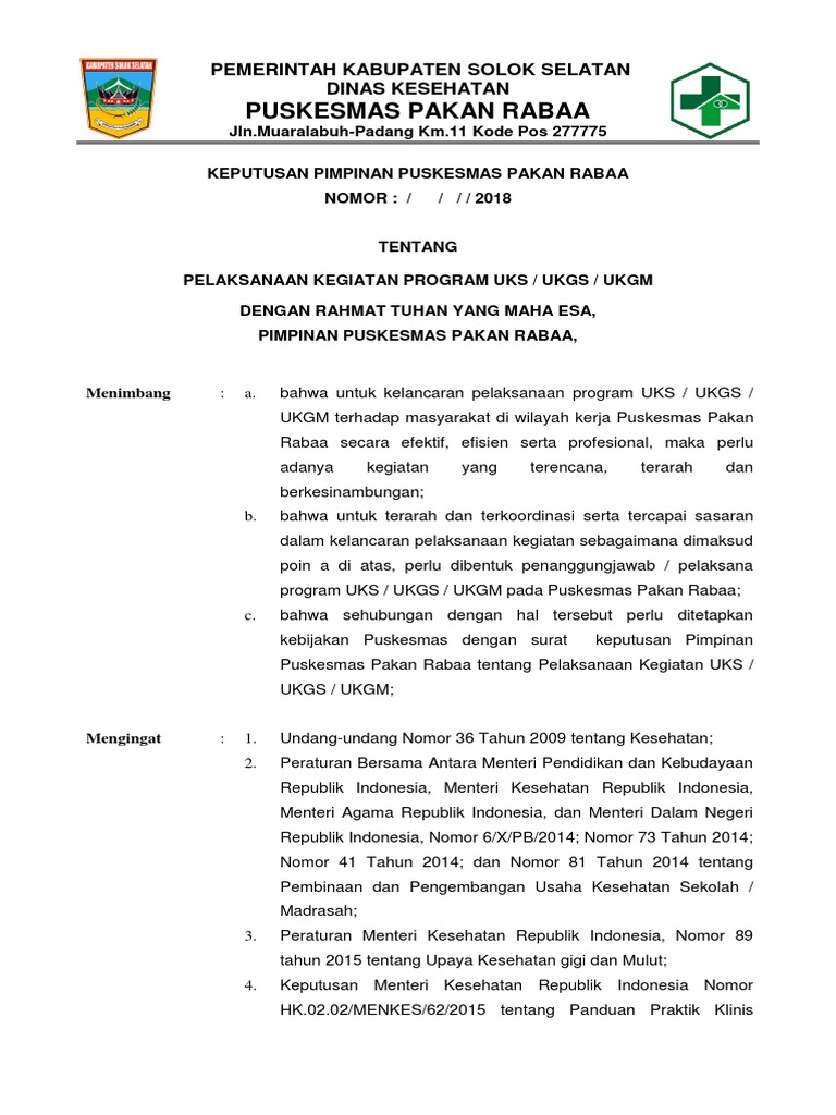 SK Program UKS | PDF