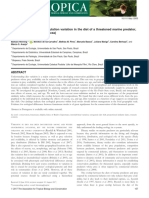 Geographical and Intrapopulation Variation in The Diet of A Threatened Marine Predator, Pontoporia Blainvillei (Cetacea)