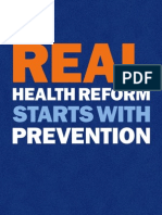 Prevention in Health Care Reform