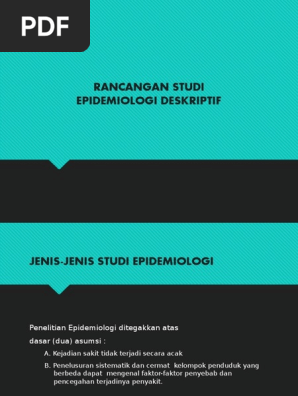 Epidemiologi Deskriptif Ppt