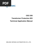 Csc 326 Transformer Protection Ied Technical Application Manual