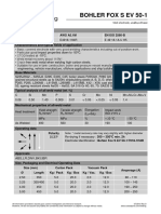 Böhler Fox S EV 50-1_Datasheet