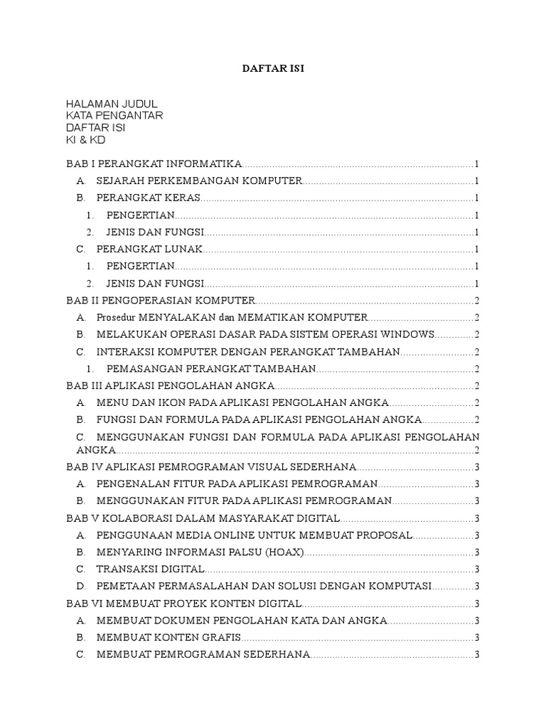 Buku Informatika Kelas 7 Smp